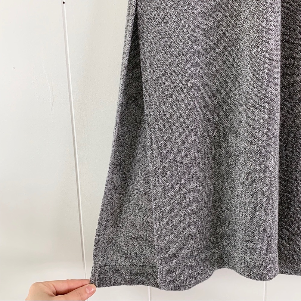 Zara Grey Side Slit Tunic Tee - Picture 6 of 7